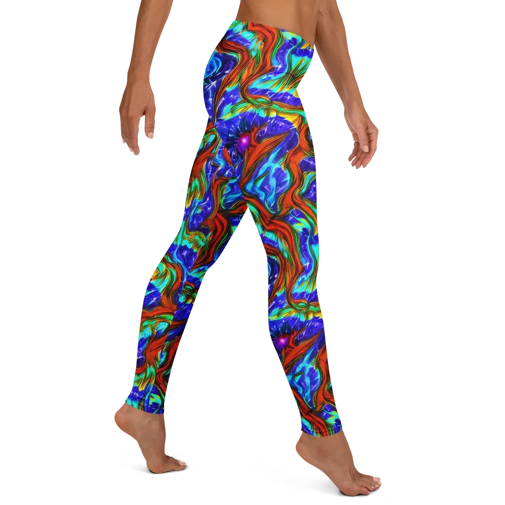 Bluefire Maze on Leggings — Right