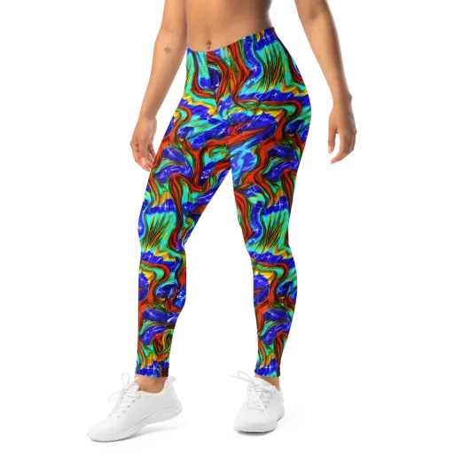 Bluefire Maze on a Leggings