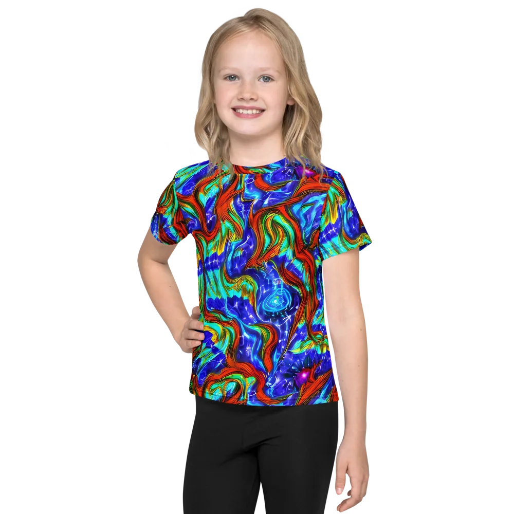 Bluefire Maze on Kids Crew Neck T-Shirt — Front