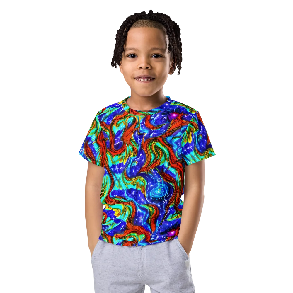 Bluefire Maze on Kids Crew Neck T-Shirt — Front