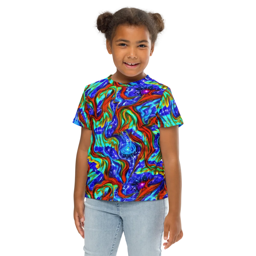 Bluefire Maze on Kids Crew Neck T-Shirt — Front