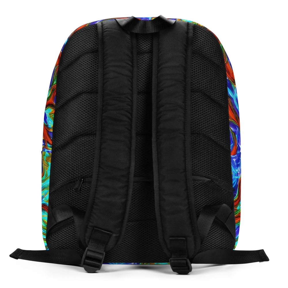 Bluefire Maze on Minimalist Backpack — Back