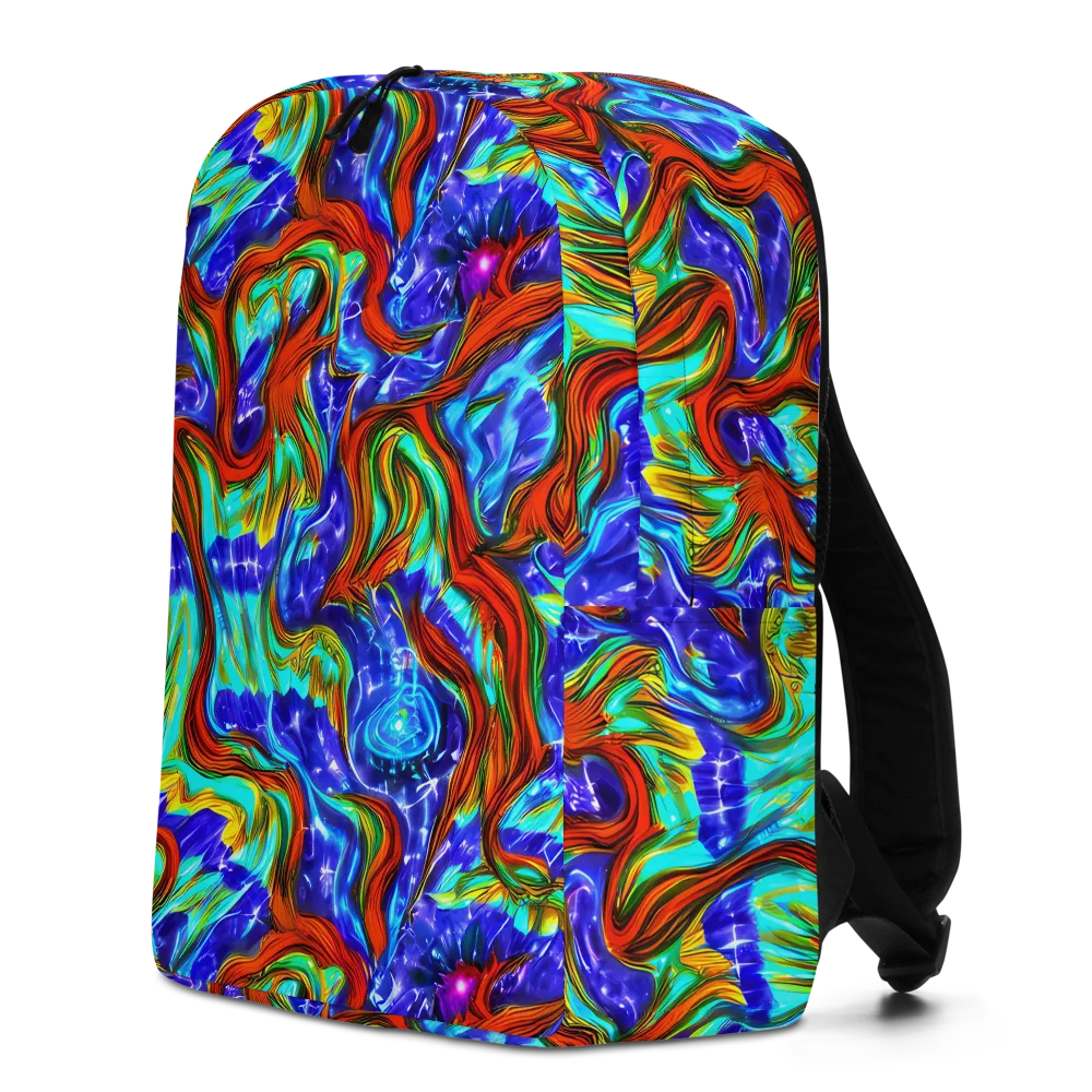 Bluefire Maze on Minimalist Backpack — Left