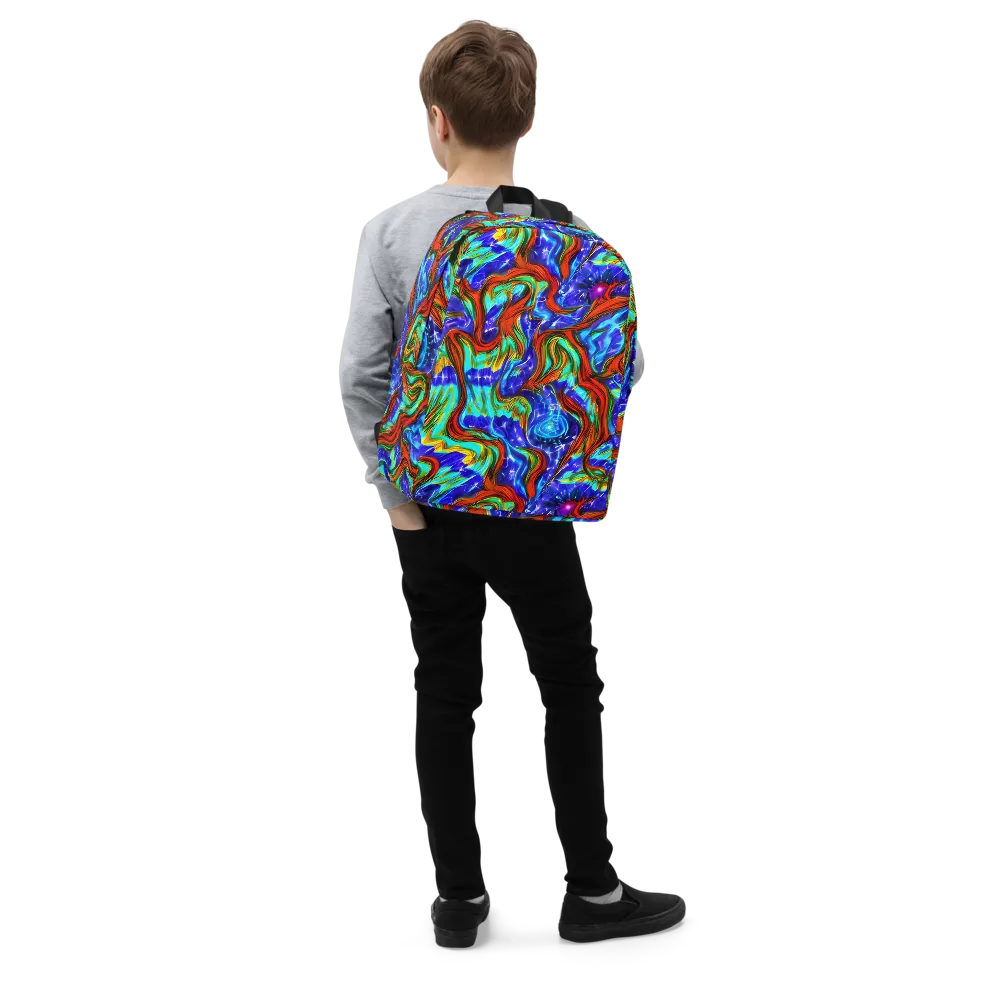 Bluefire Maze on Minimalist Backpack — Right Front