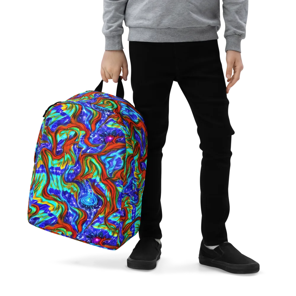 Bluefire Maze on Minimalist Backpack — Zoomed-in