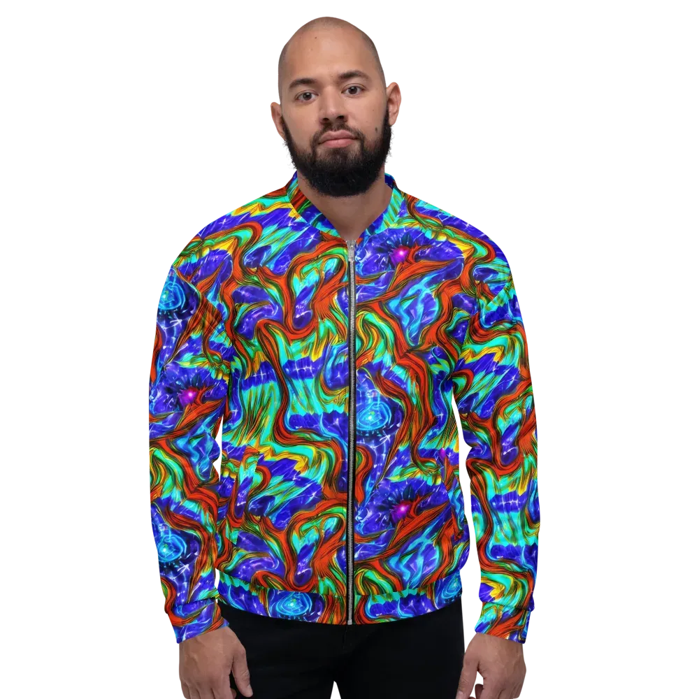 Bluefire Maze on Bomber Jacket — Front