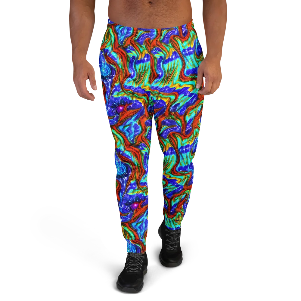 Bluefire Maze on Men's Joggers — Front