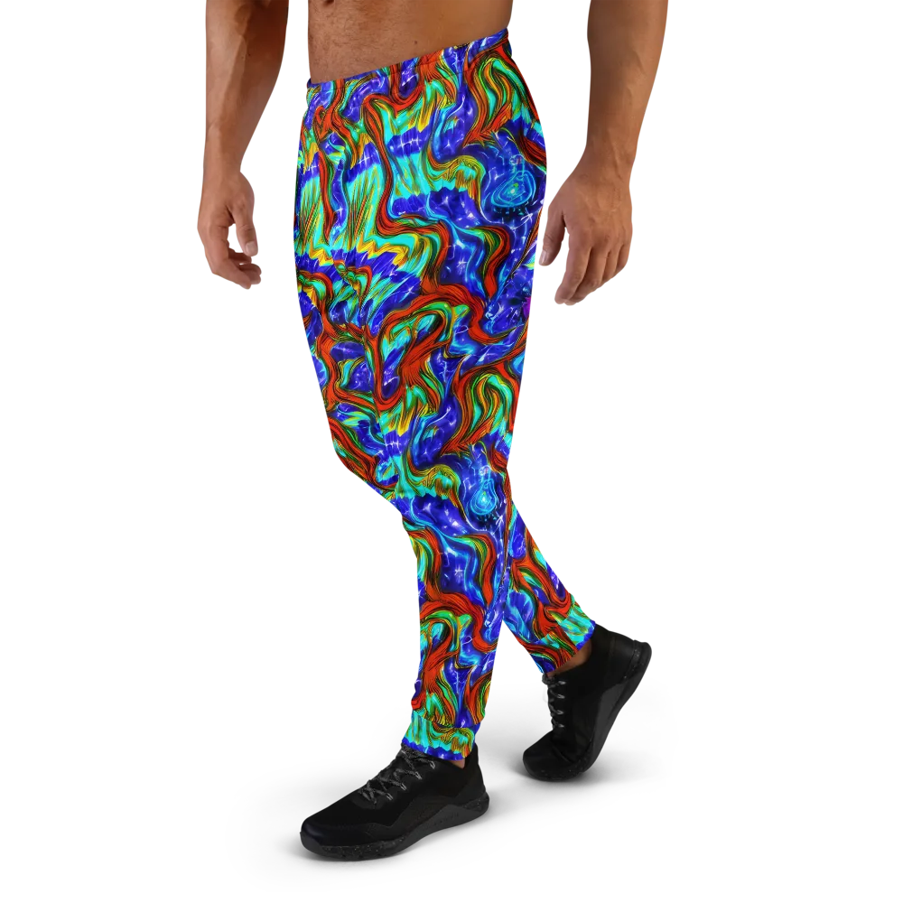 Bluefire Maze on Men's Joggers — Left