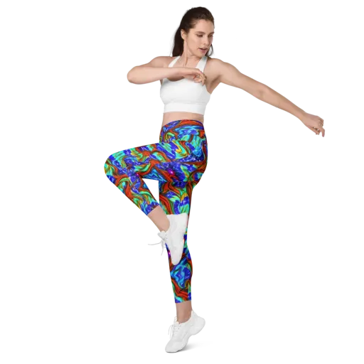 Bluefire Maze on a Leggings with Pockets