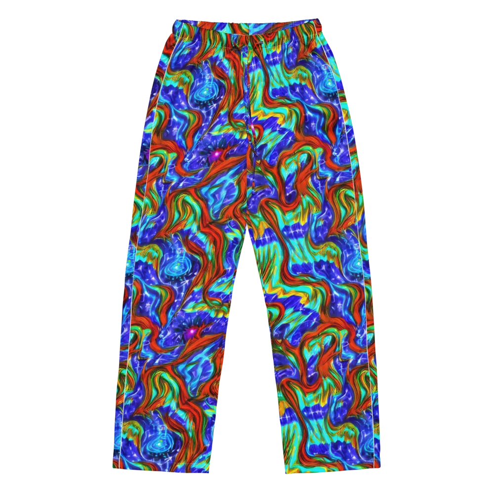 Bluefire Maze on Women's Pajama Pants — Front
