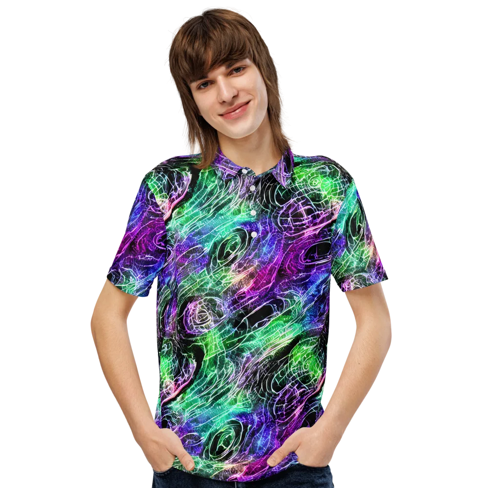 Neon Venom on Men's Slim Fit Polo Shirt — Front