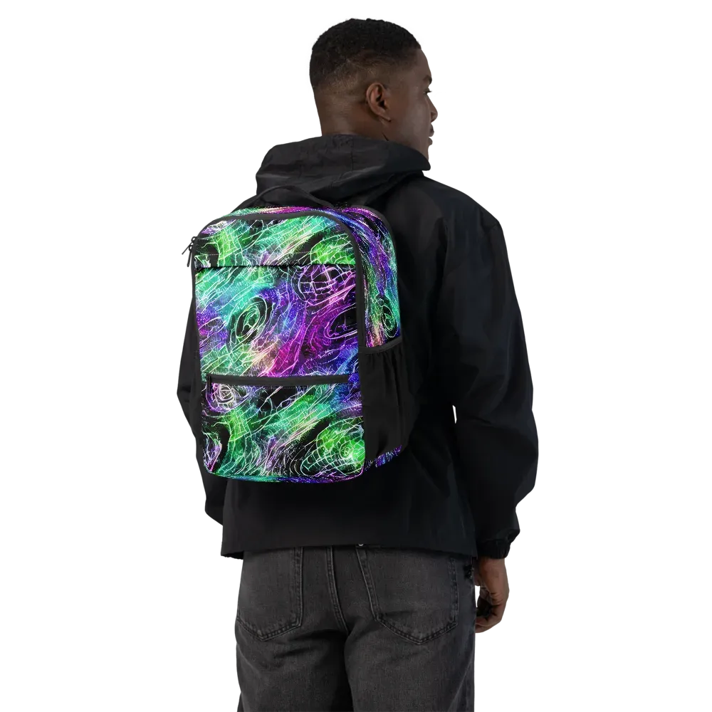 Neon Venom on Utility Backpack — Back