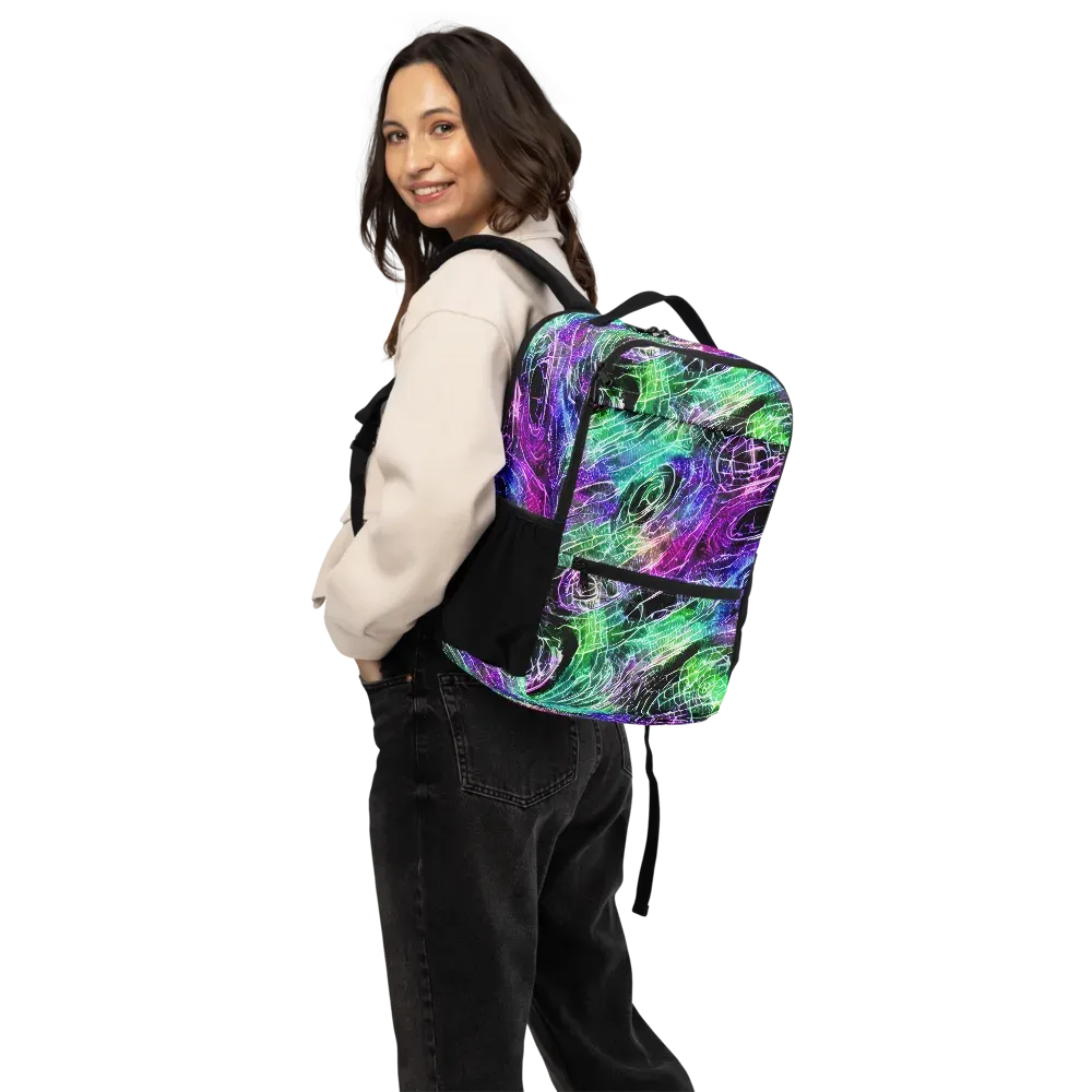 Neon Venom on Utility Backpack — Back
