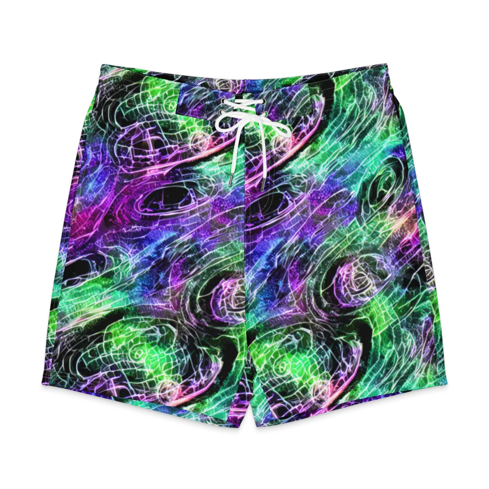 Neon Venom on Men's Board Shorts — Front