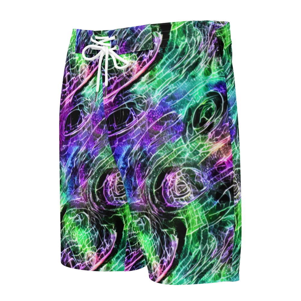 Neon Venom on Men's Board Shorts — Front