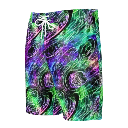 Neon Venom on a Men's Board Shorts