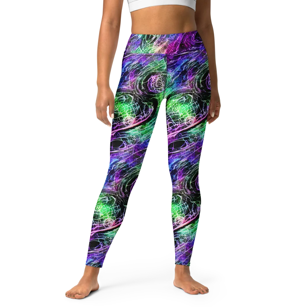 Neon Venom on Yoga Leggings — Front