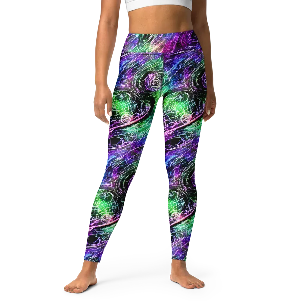 Neon Venom on Yoga Leggings — Front