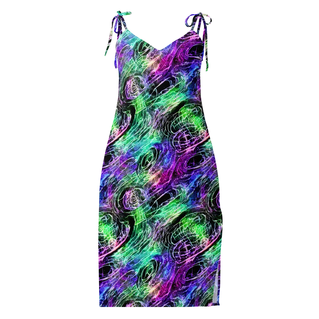 Neon Venom on Slip Dress — Front