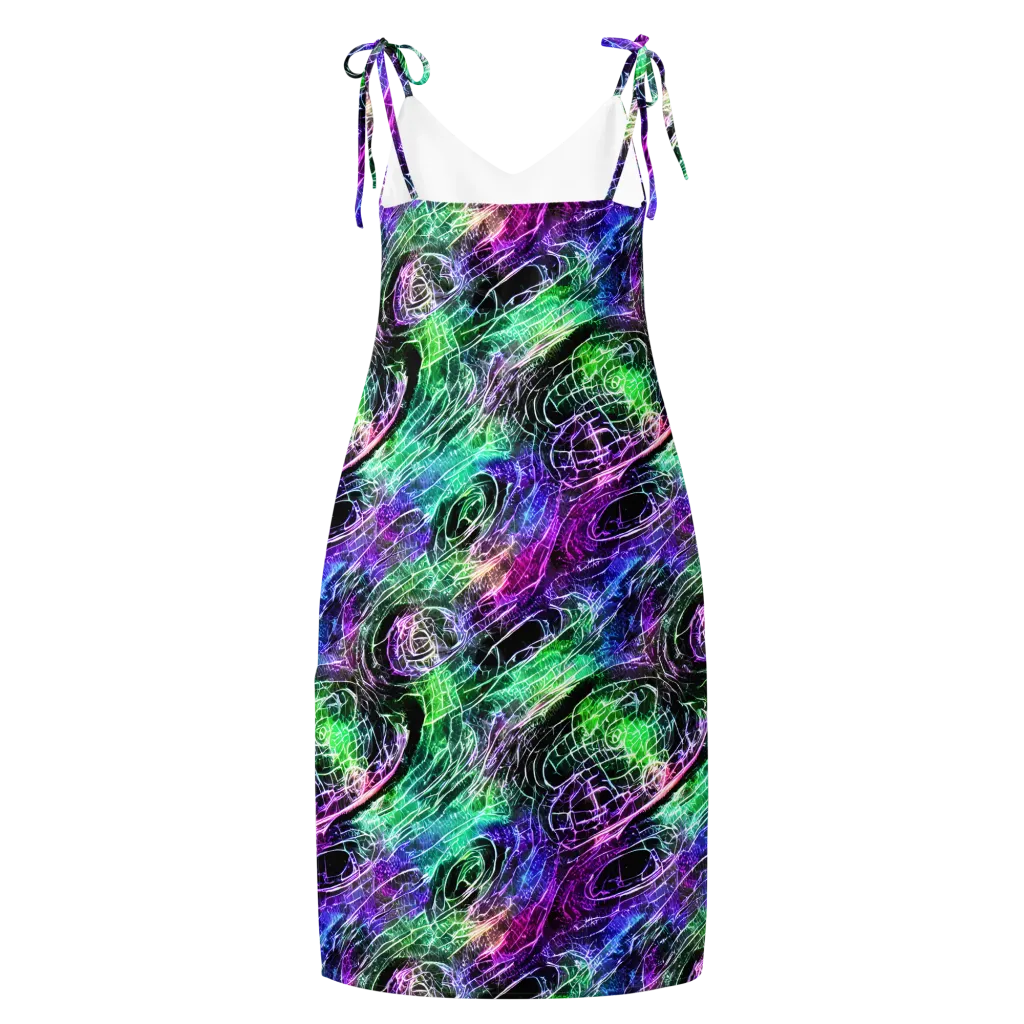 Neon Venom on Slip Dress — Back