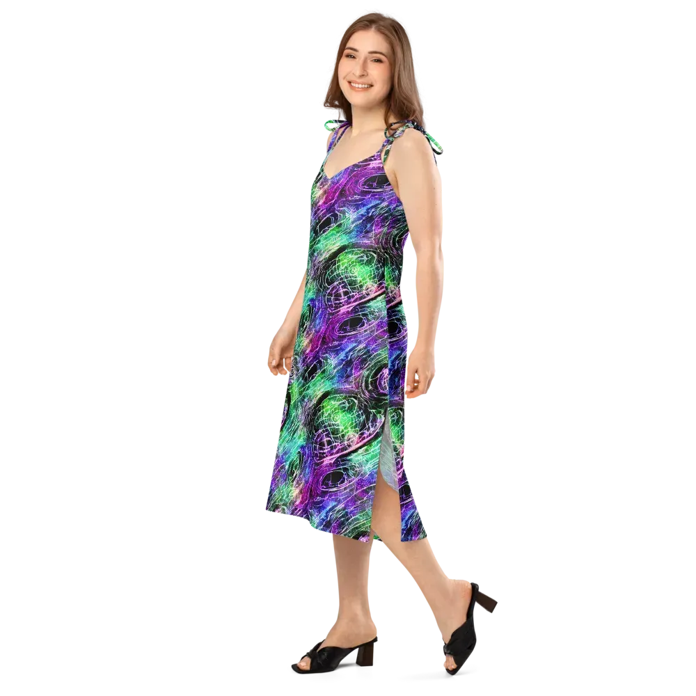 Neon Venom on Slip Dress — Left Front