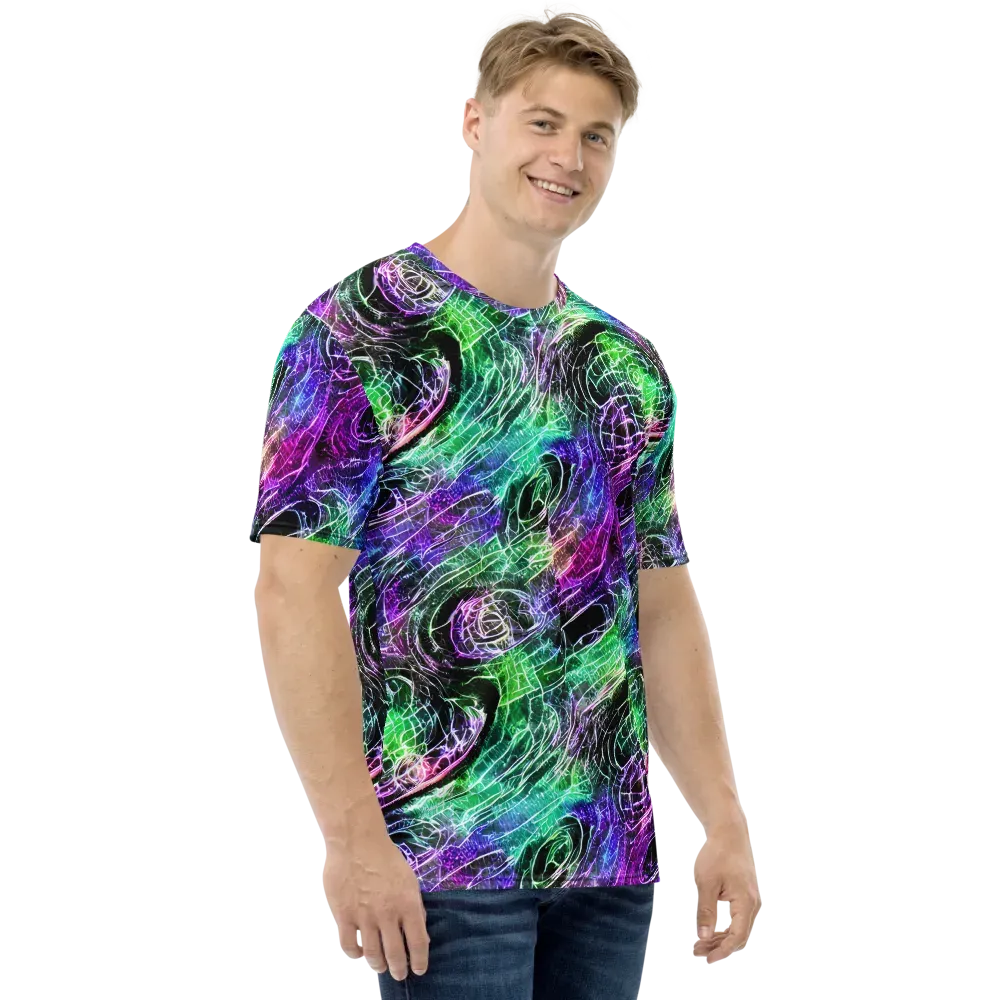 Neon Venom on Men's Crew Neck T-Shirt — Right