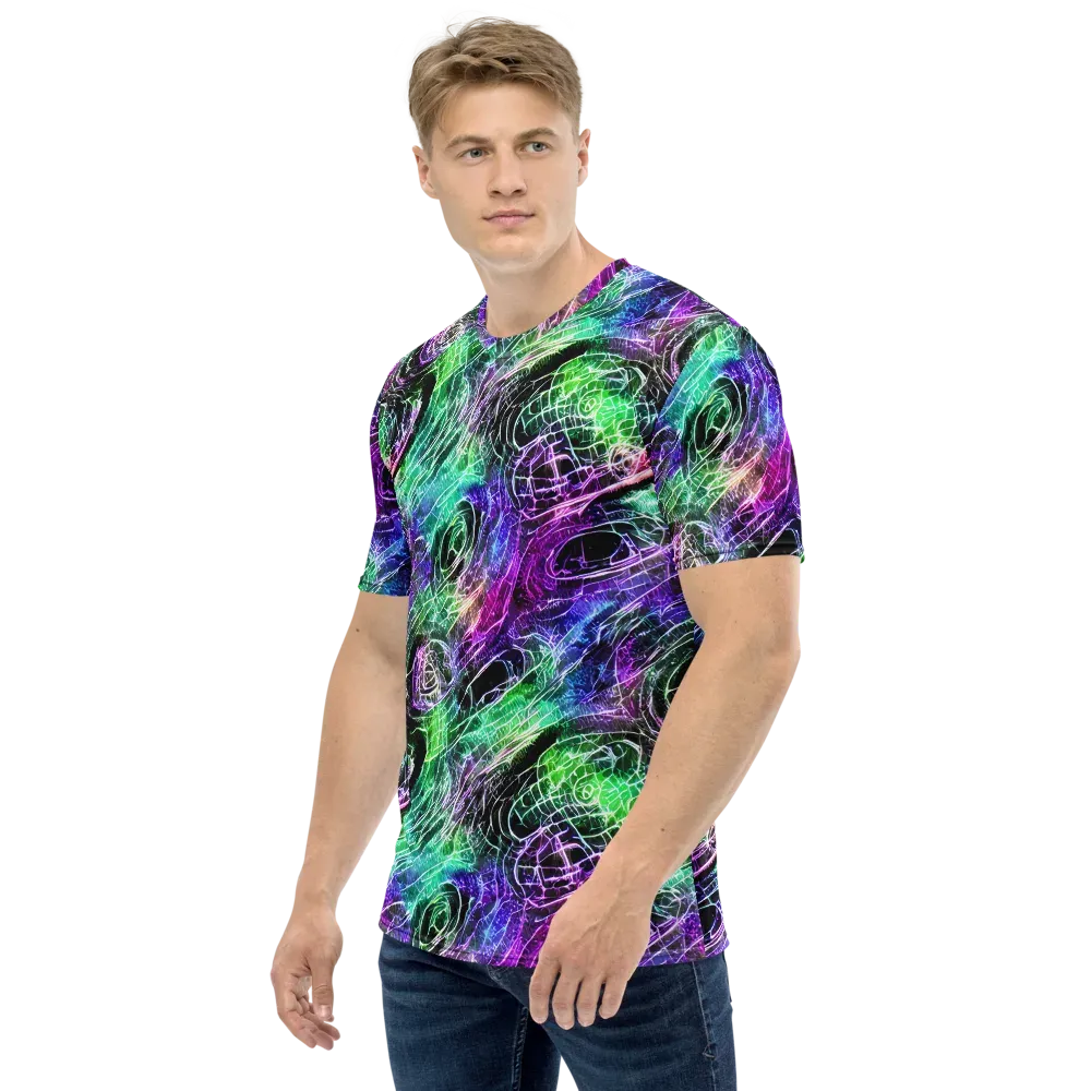 Neon Venom on Men's Crew Neck T-Shirt — Left