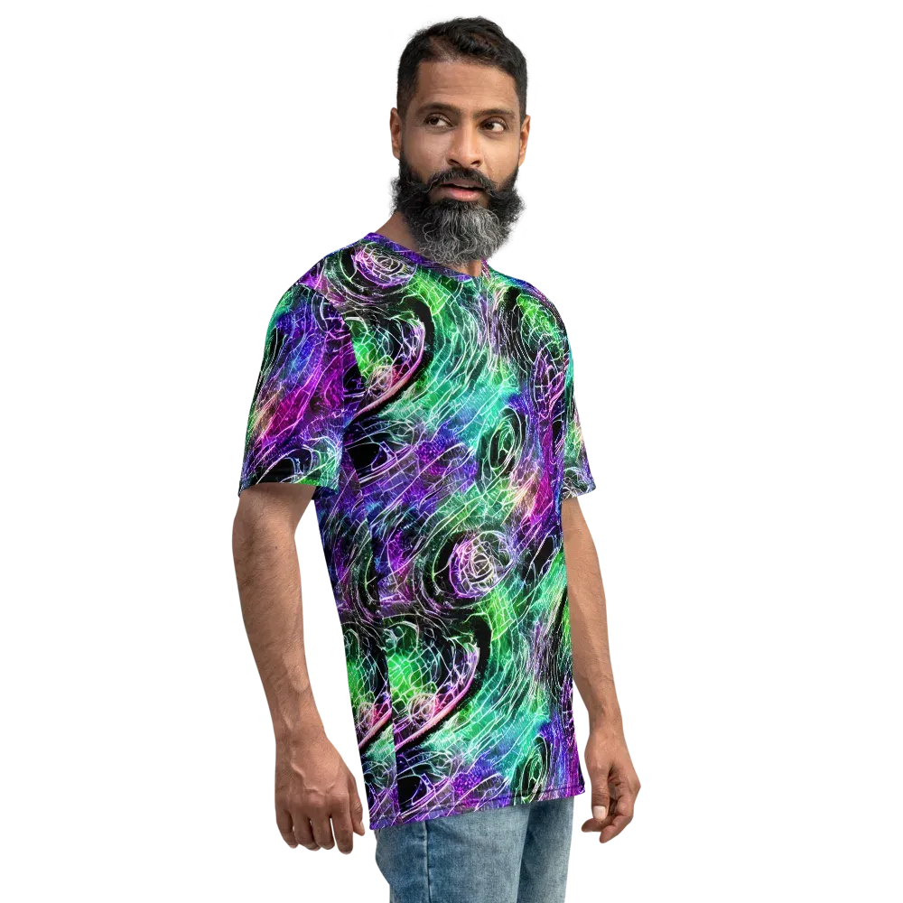 Neon Venom on Men's Crew Neck T-Shirt — Right