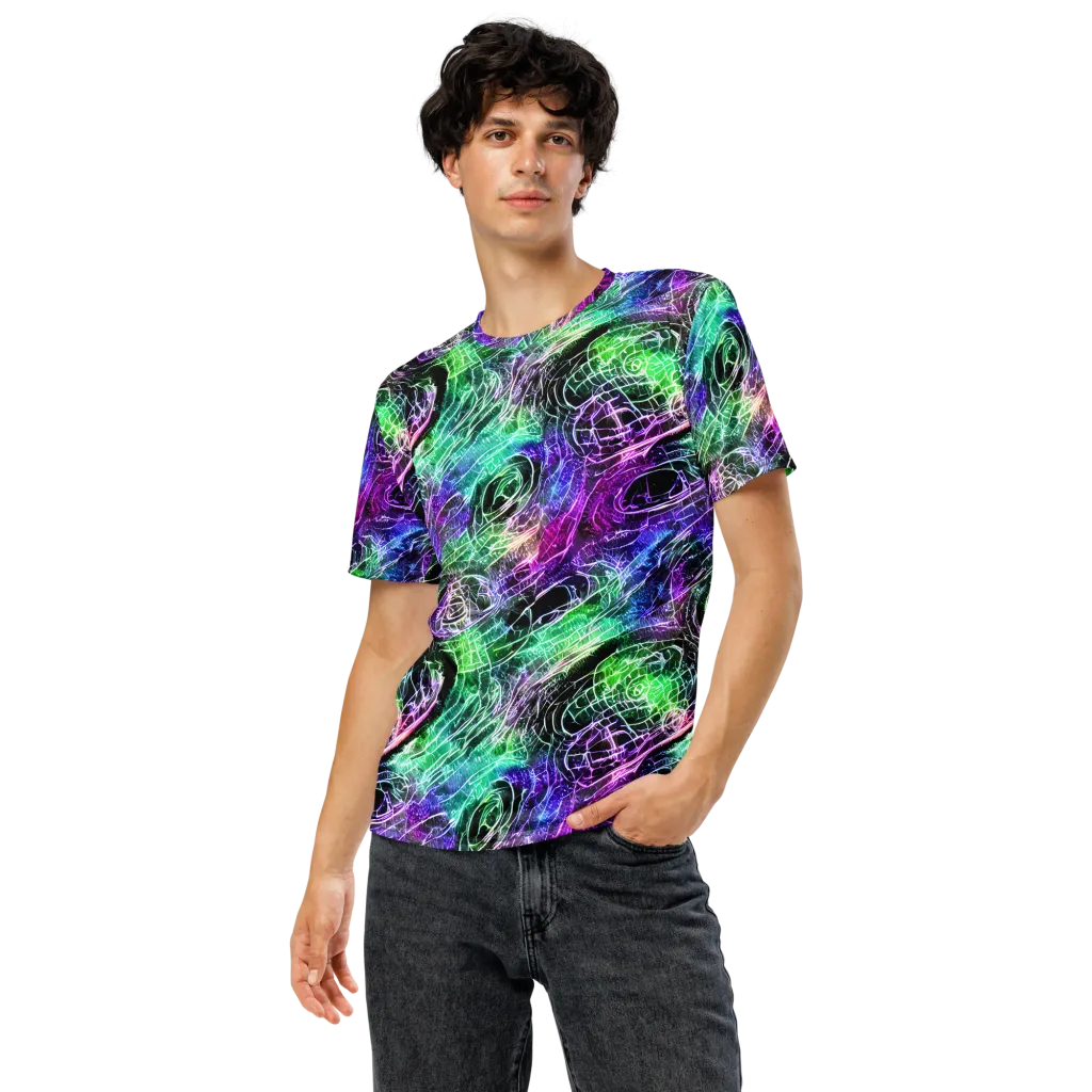 Neon Venom on Men's Crew Neck T-Shirt — Front