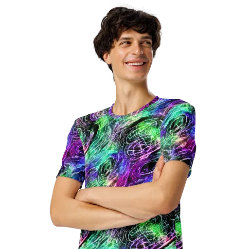 Neon Venom on a Men's Crew Neck T-Shirt