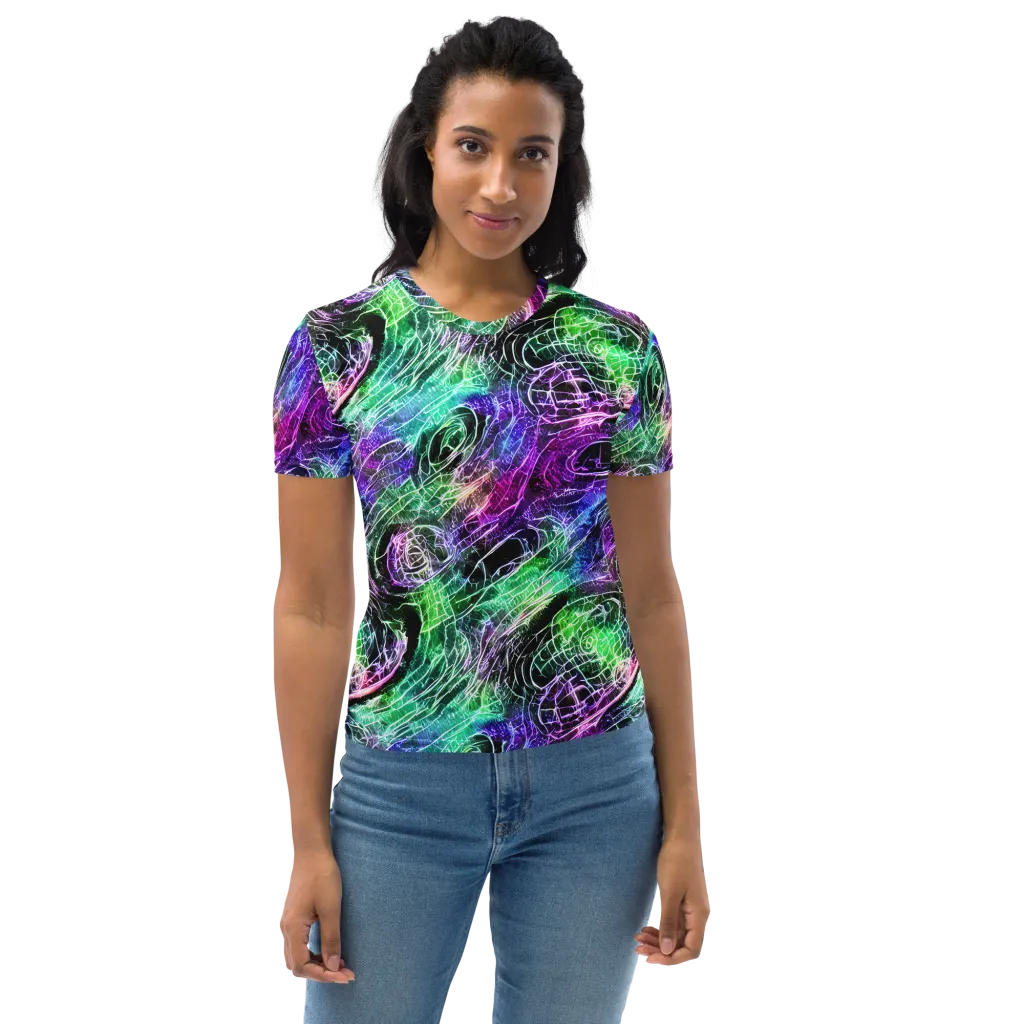 Neon Venom on Women's Crew Neck T-Shirt — Front