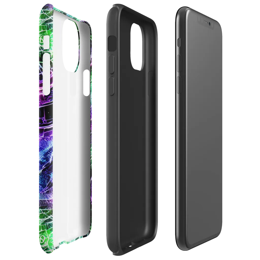 Neon Venom on Tough Case for iPhone® — Right
