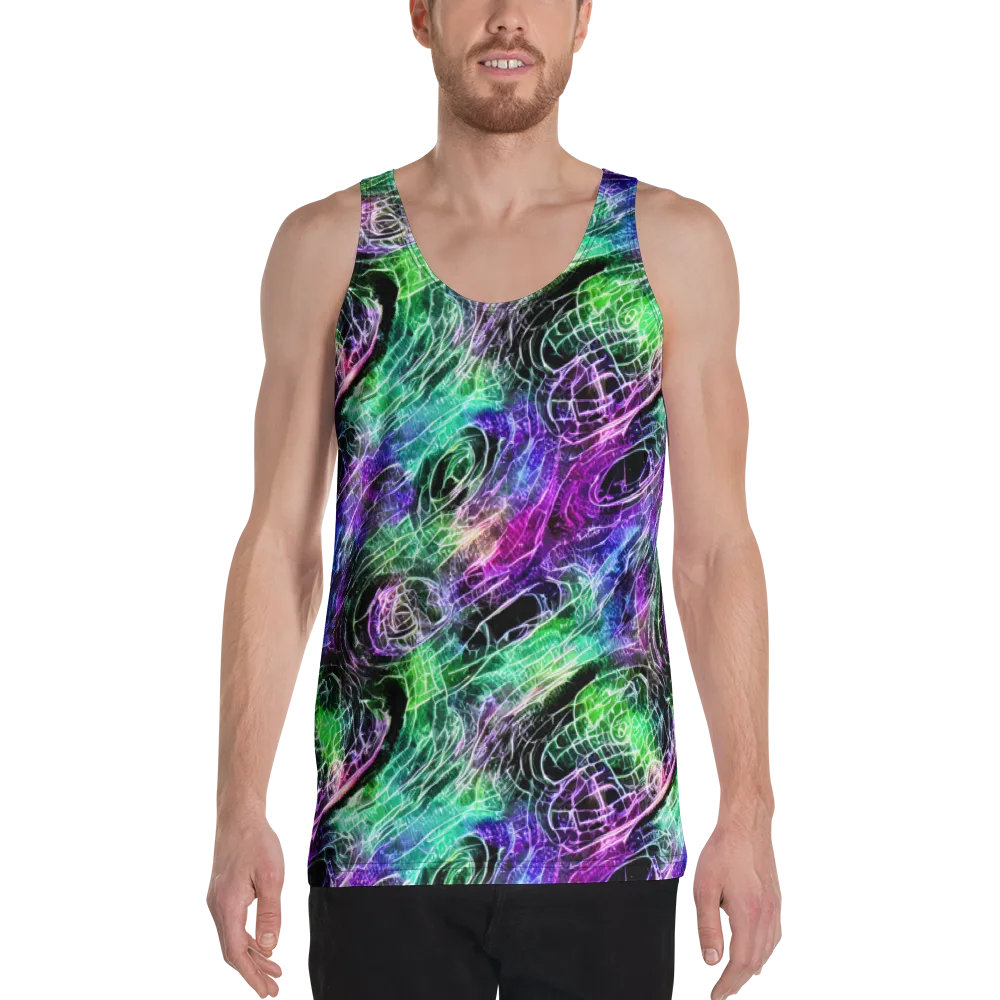 Neon Venom on Men's Tank Top — Front