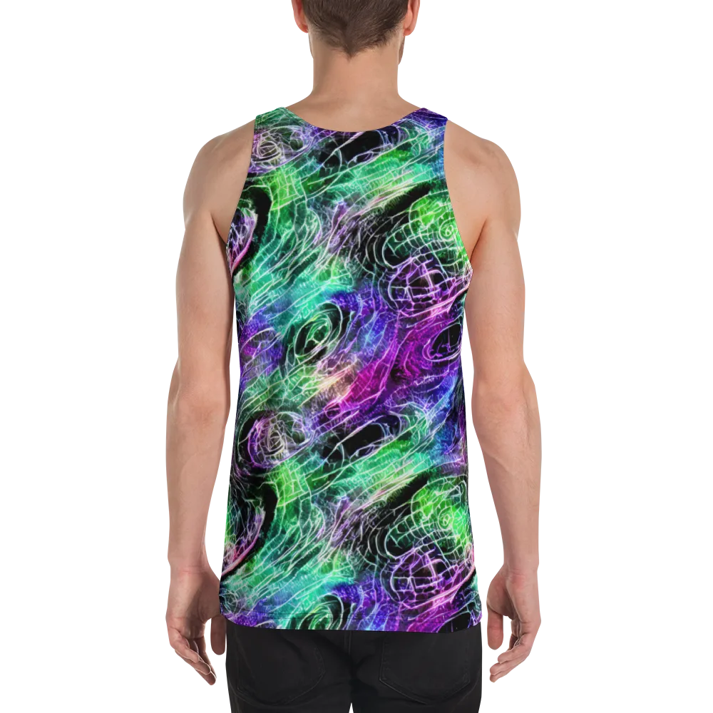 Neon Venom on Men's Tank Top — Back