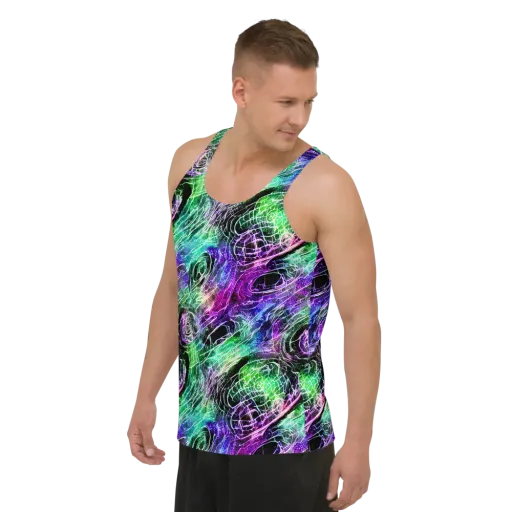 Neon Venom on a Men's Tank Top