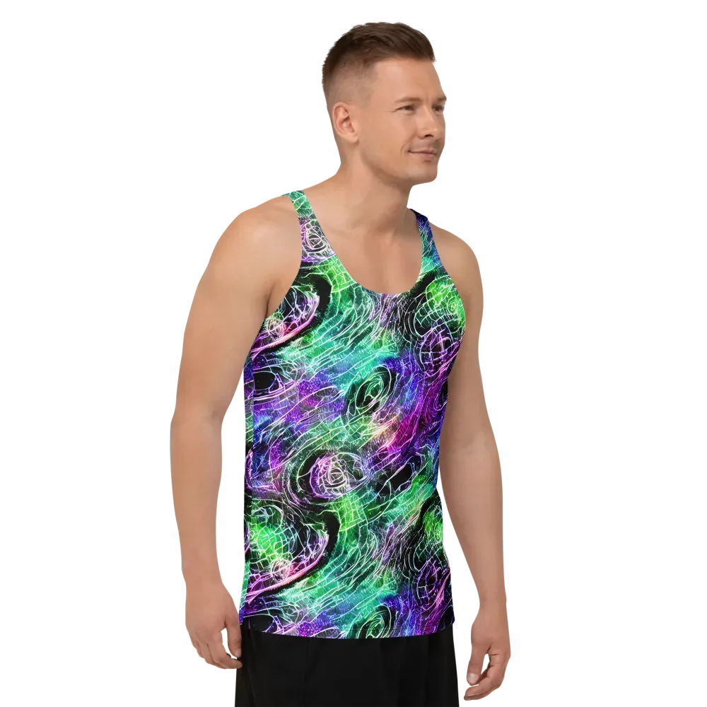 Neon Venom on Men's Tank Top — Right Front