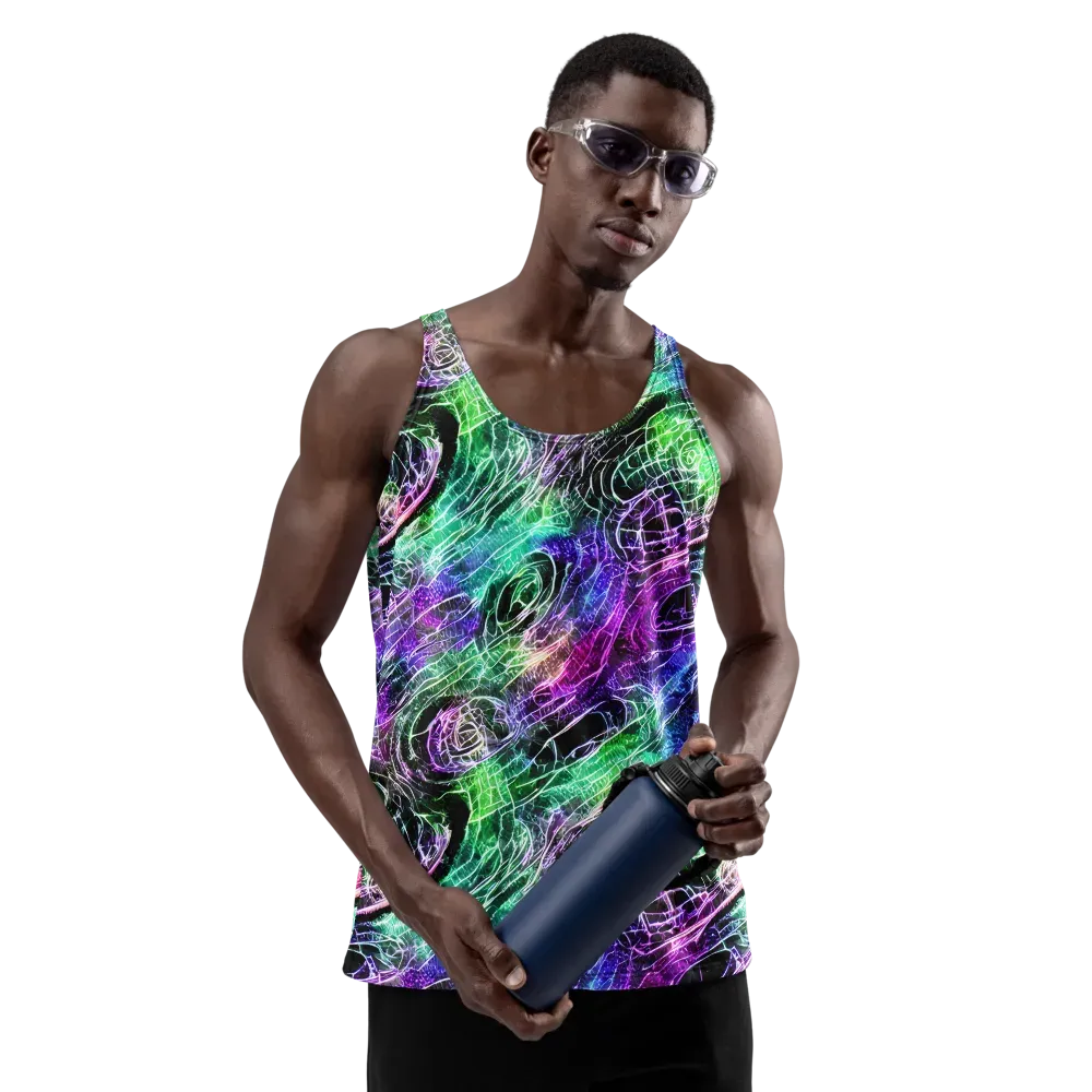 Neon Venom on Men's Tank Top — Front