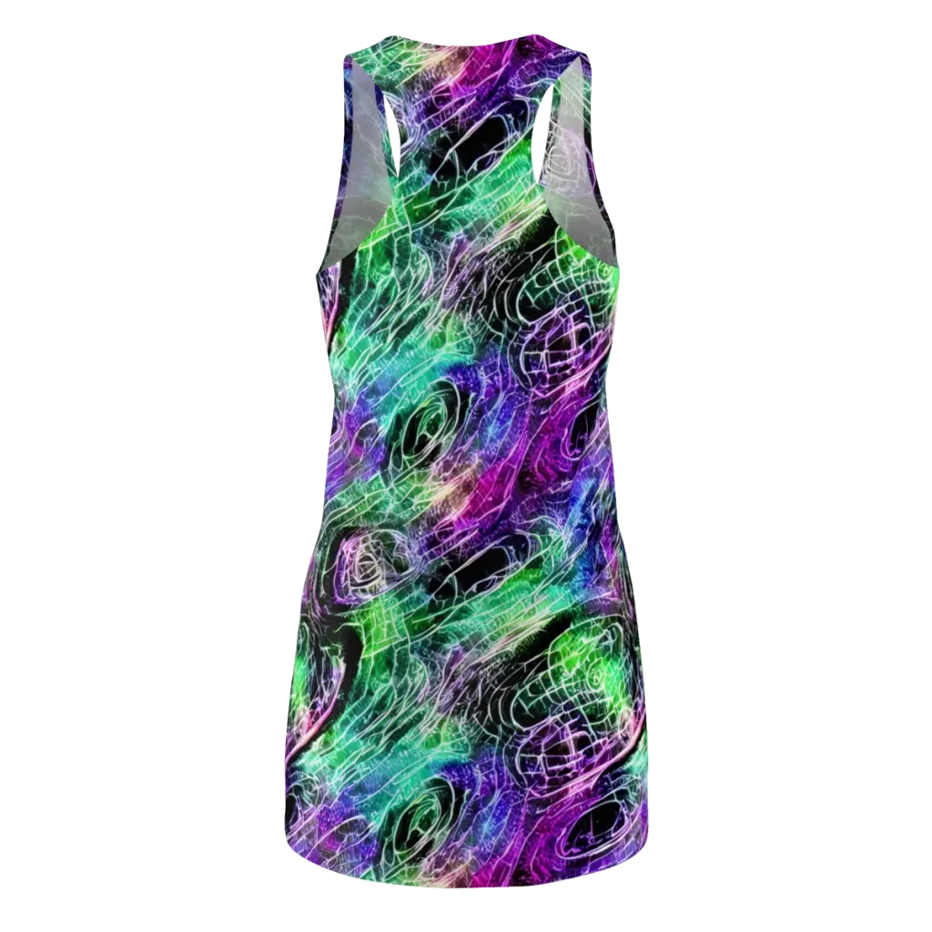 Neon Venom on Racerback Dress — Back