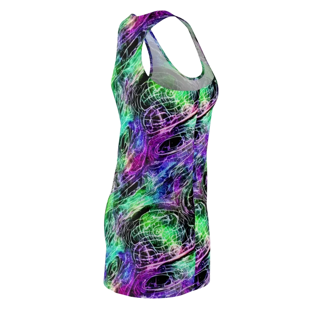 Neon Venom on Racerback Dress — Back Side