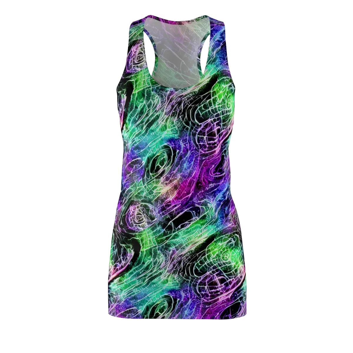 Neon Venom on Racerback Dress — Front