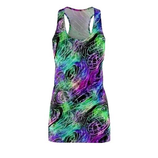 Neon Venom on a Racerback Dress