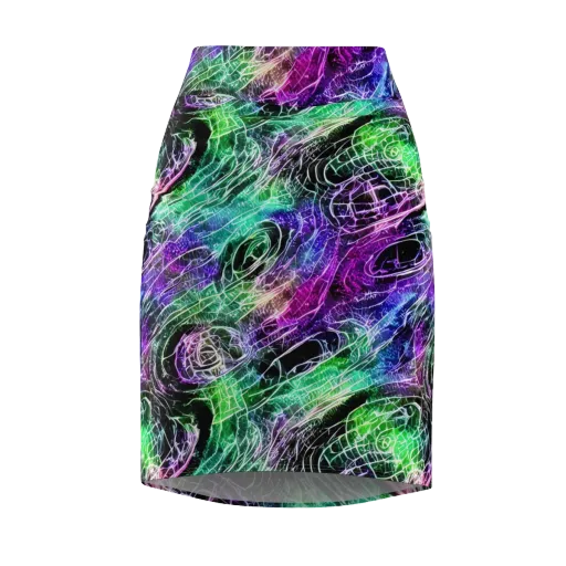Neon Venom on a Pencil Skirt