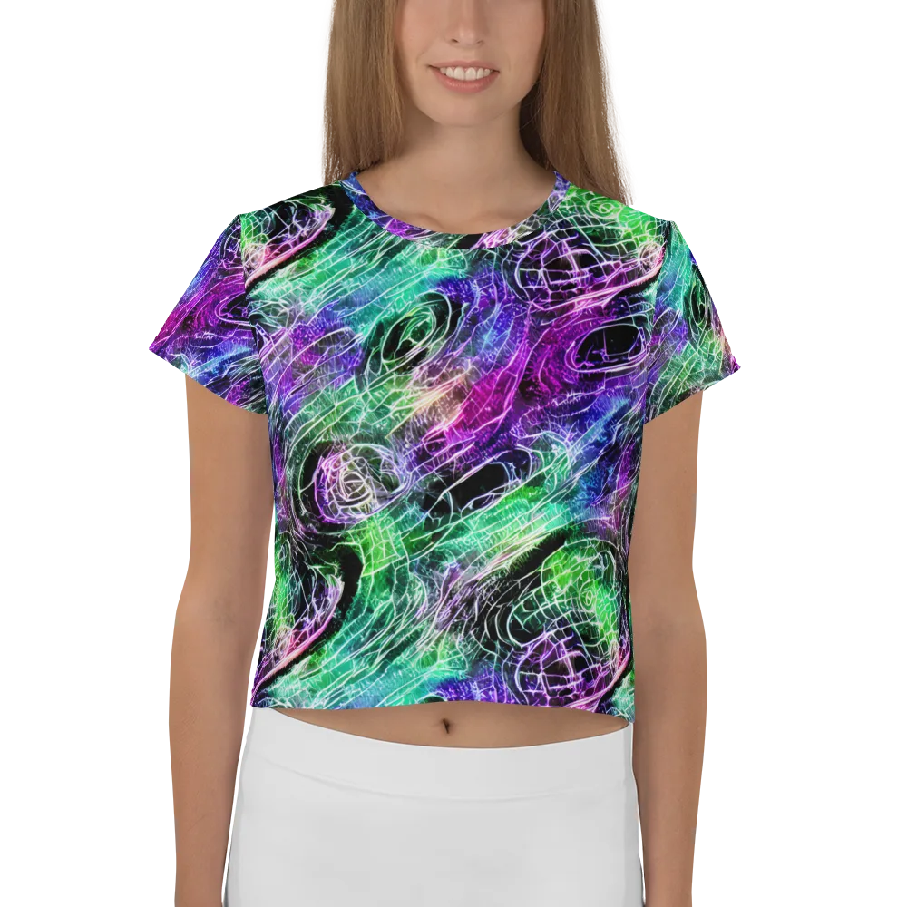 Neon Venom on Crop Tee — Front
