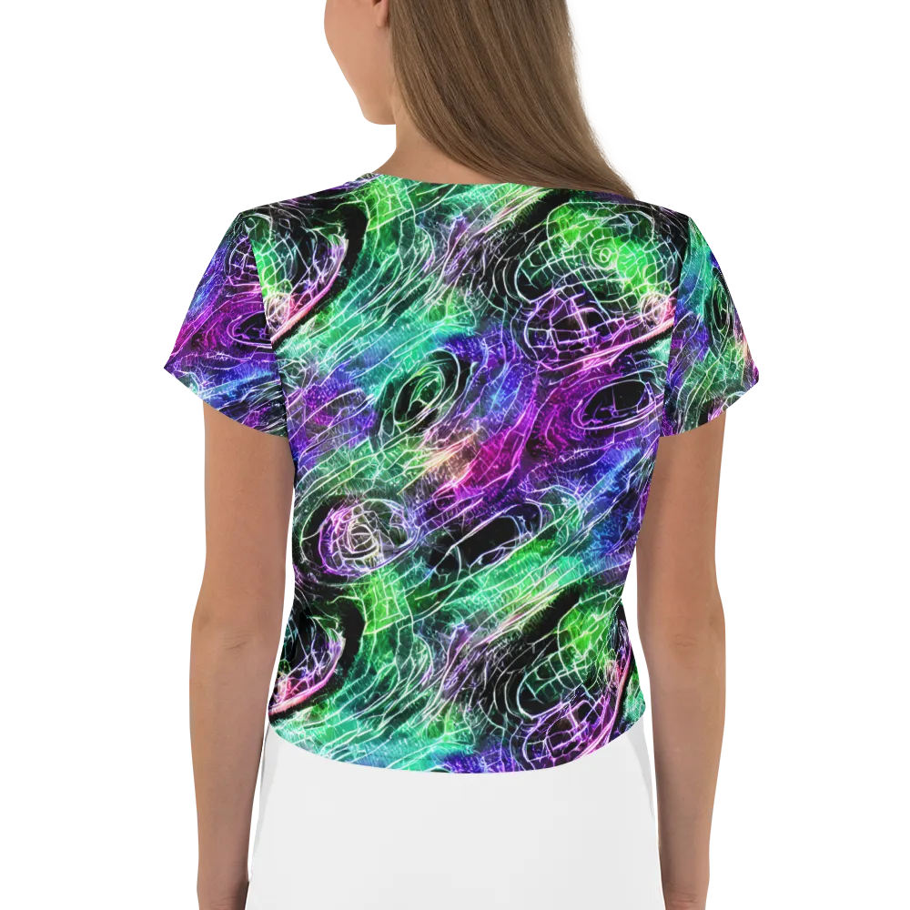 Neon Venom on Crop Tee — Back