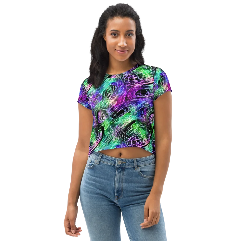 Neon Venom on Crop Tee — Front