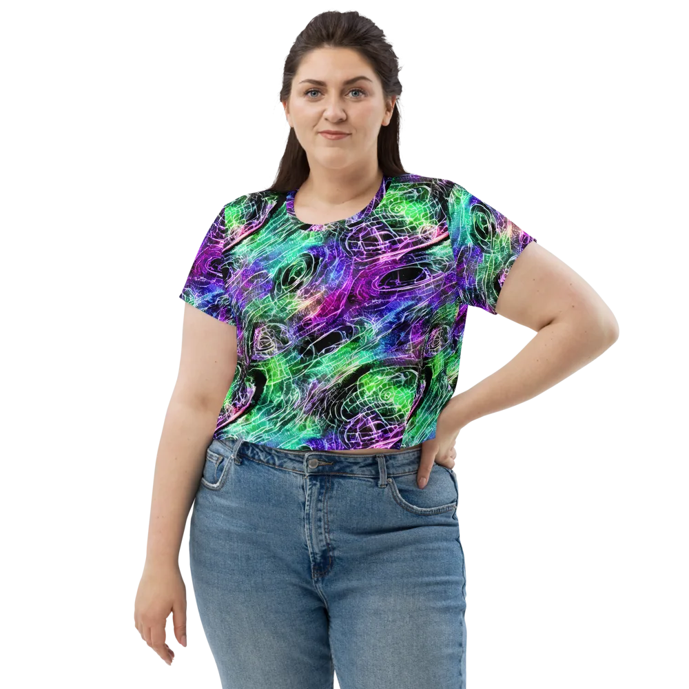 Neon Venom on Crop Tee — Front