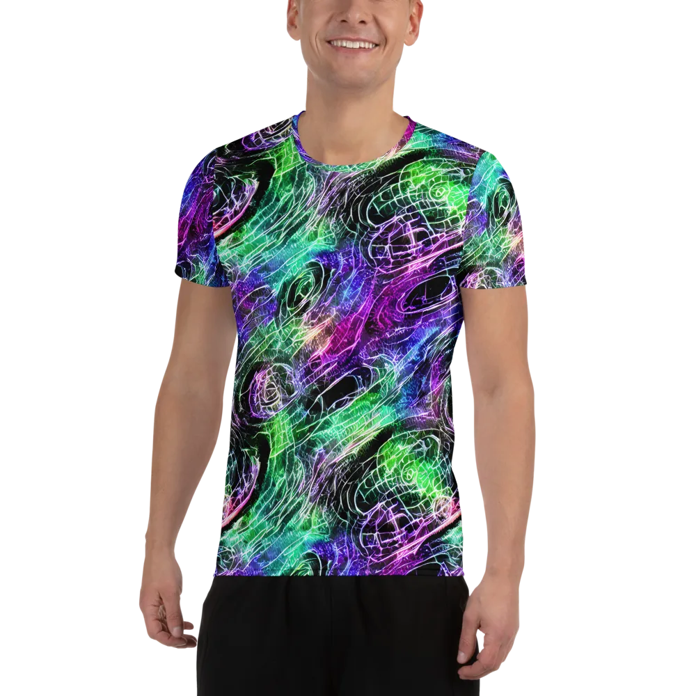 Neon Venom on Men's Athletic T-Shirt — Front