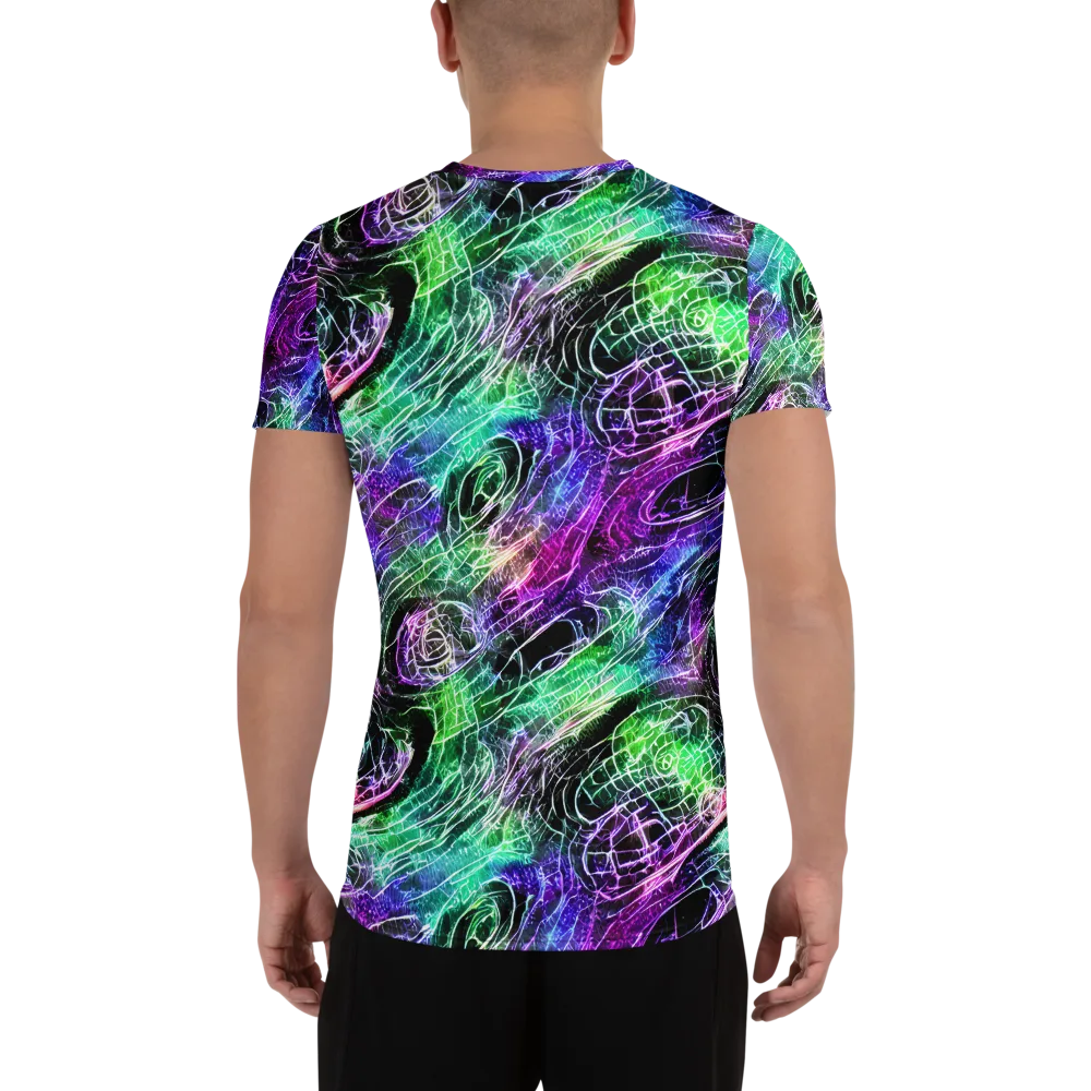 Neon Venom on Men's Athletic T-Shirt — Back