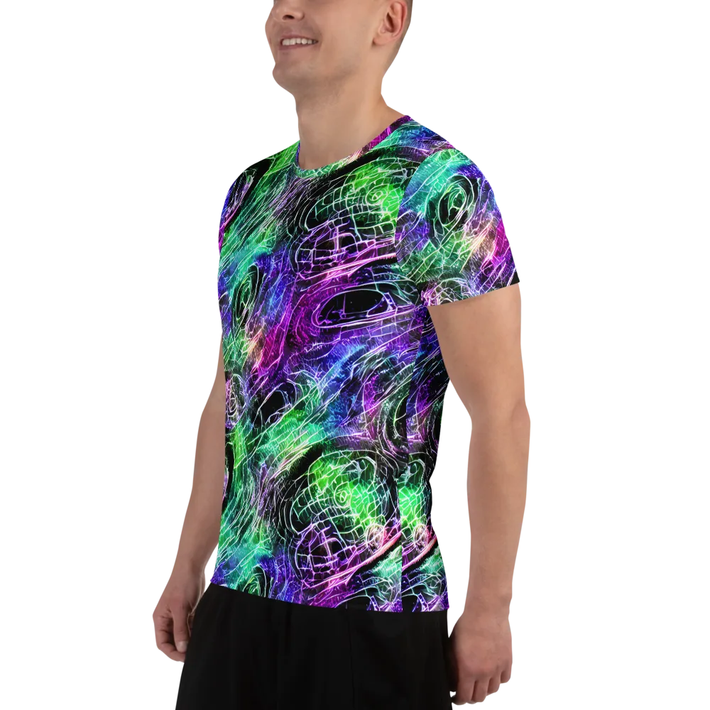 Neon Venom on Men's Athletic T-Shirt — Left