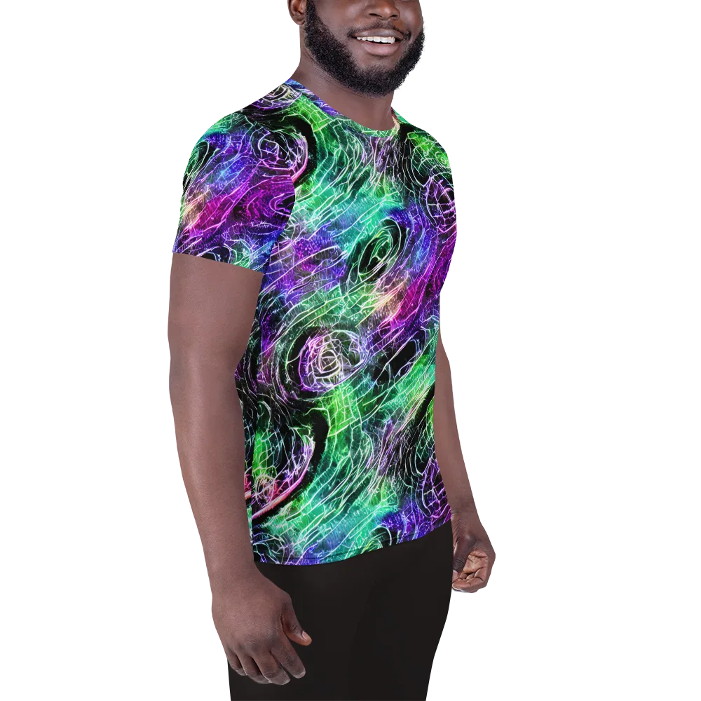 Neon Venom on Men's Athletic T-Shirt — Right